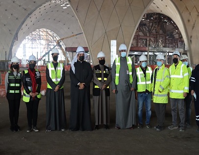 محافظ الفروانية الشيخ / مشعل الجابر الصباح يزور مشروع مبنى الركاب الجديد في مطار الكويت الدولي 