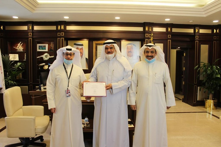 H.E. President of Civil Aviation Honors Captain/ Abdulnaser Al-Mutairi